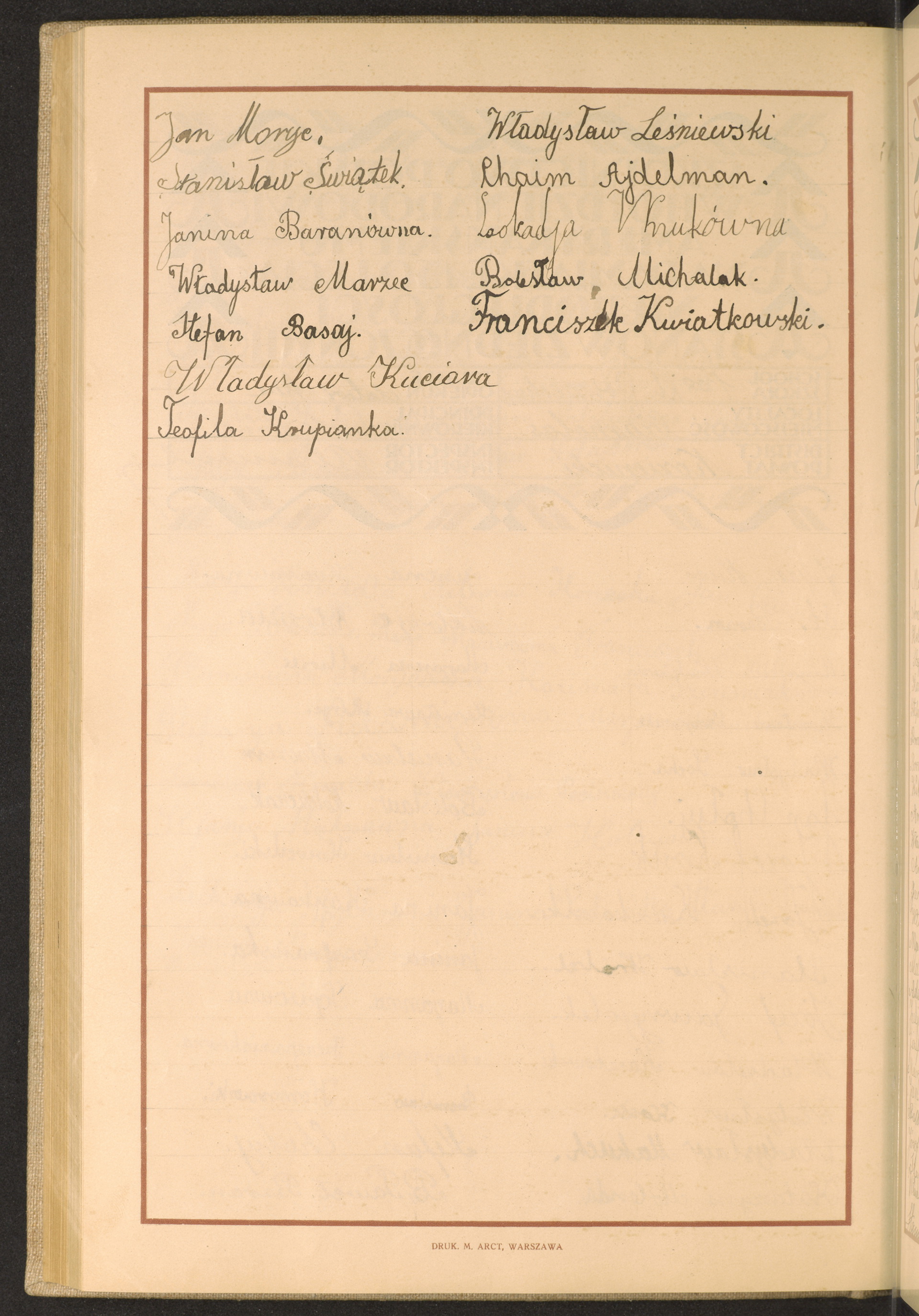 Podpis Stefan Basaj na stronie nr 214 w tomie nr 43