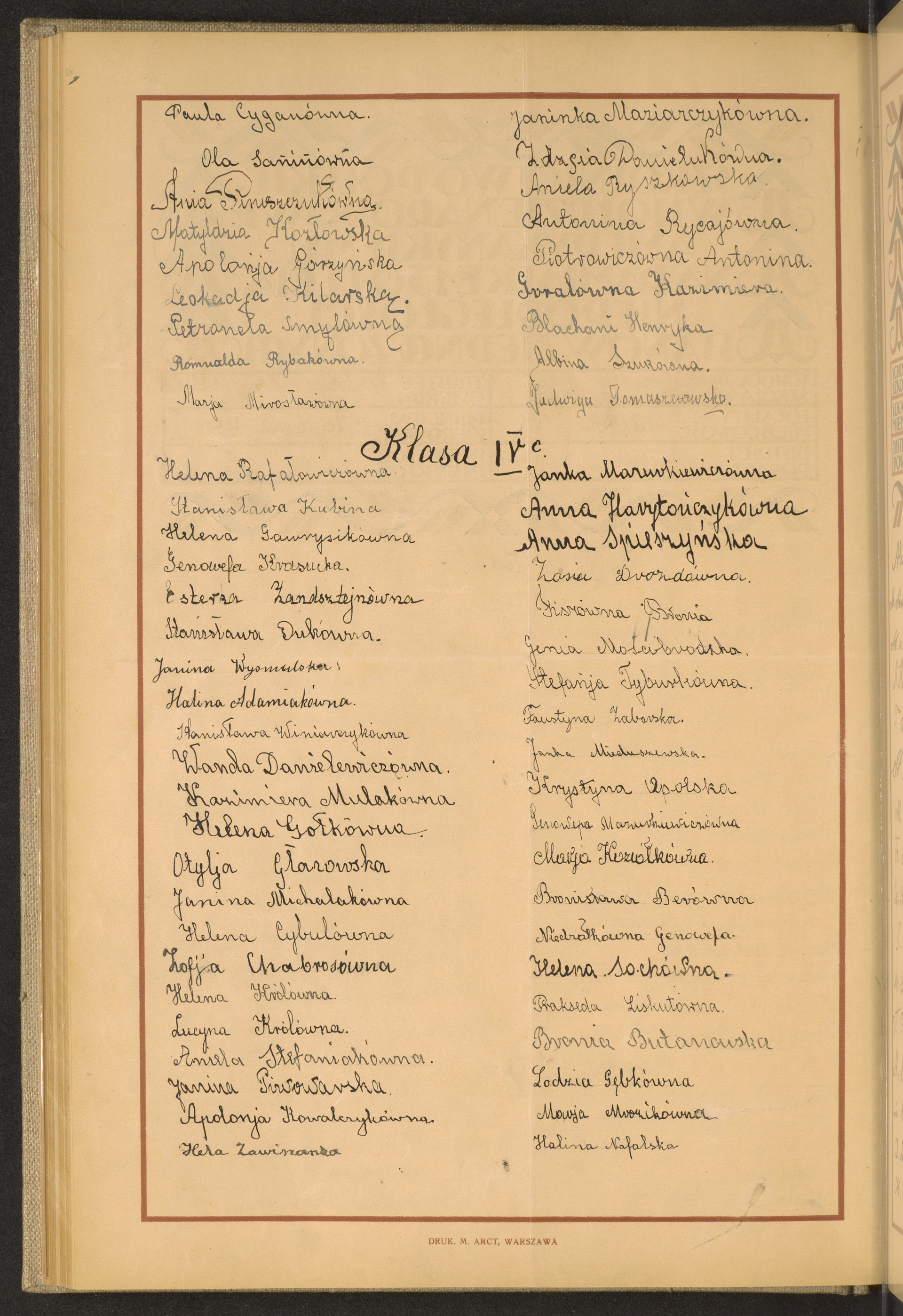 Podpis Janina Mazurkiewicz na stronie nr 172 w tomie nr 48