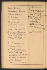 Podpis Bronisława Bos na stronie nr 90 w tomie nr 91