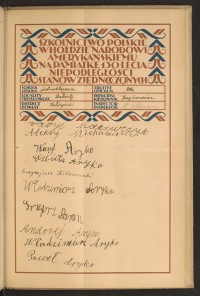 Podpis Andrzej Aryko na stronie nr 127 w tomie nr 91